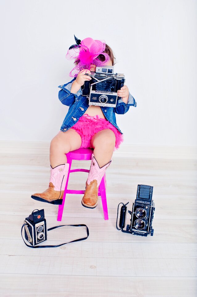 Cute baby dslr recording