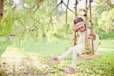 Outdoors girl child photo