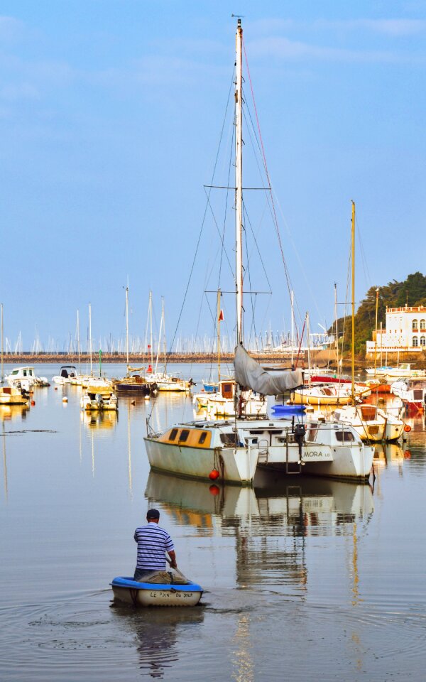 Port marina fisherman