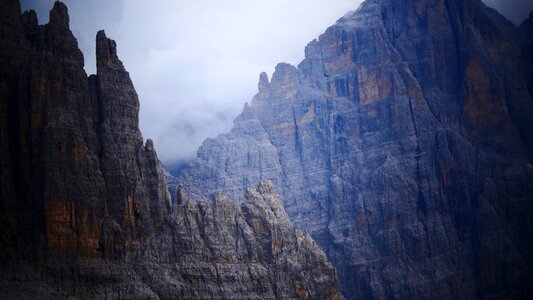 Fog mountains alpine photo