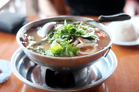 Food foodstuff tom yum clear soup