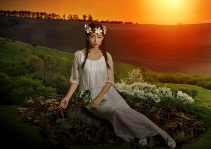 Young beauty lady