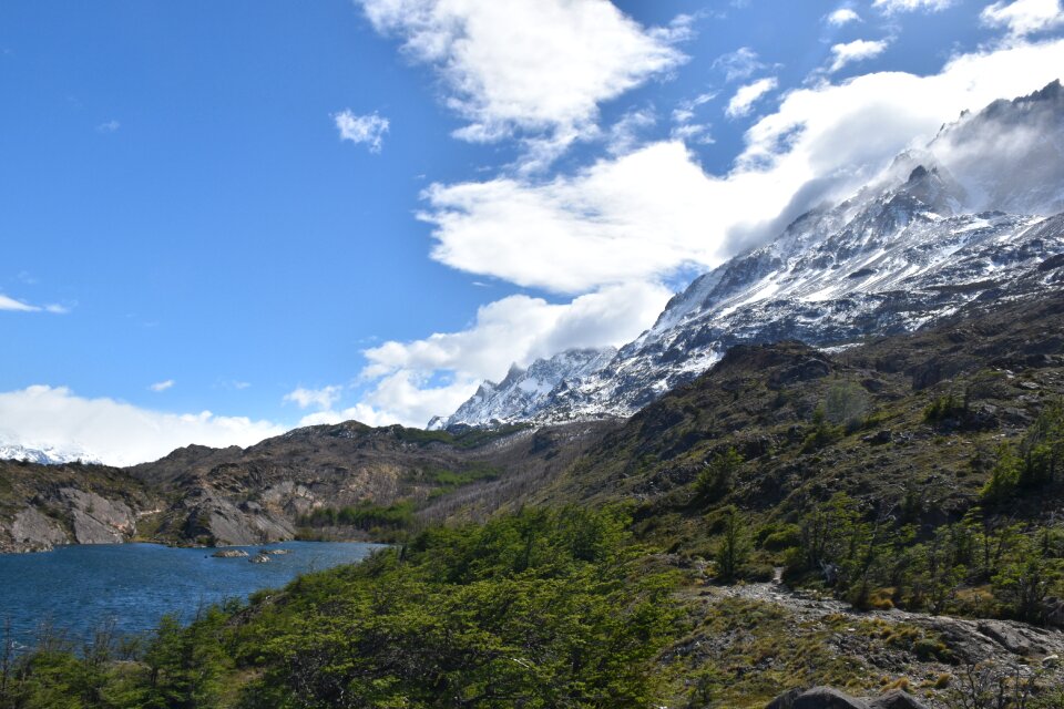 Lake mountain landscape