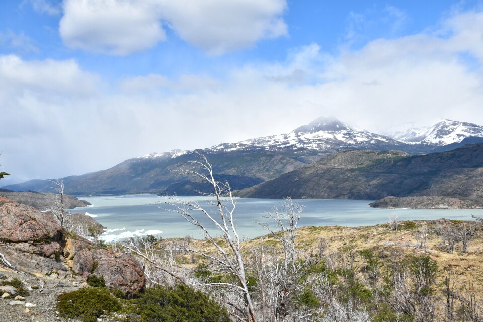 Lake mountain landscape