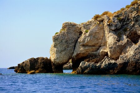 Cliff tremiti islands gargano