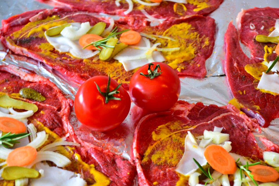 Prepare meat rolls meat