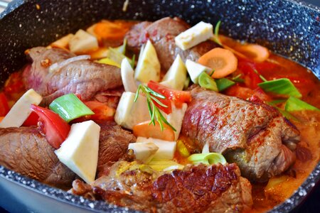 Prepare meat rolls meat