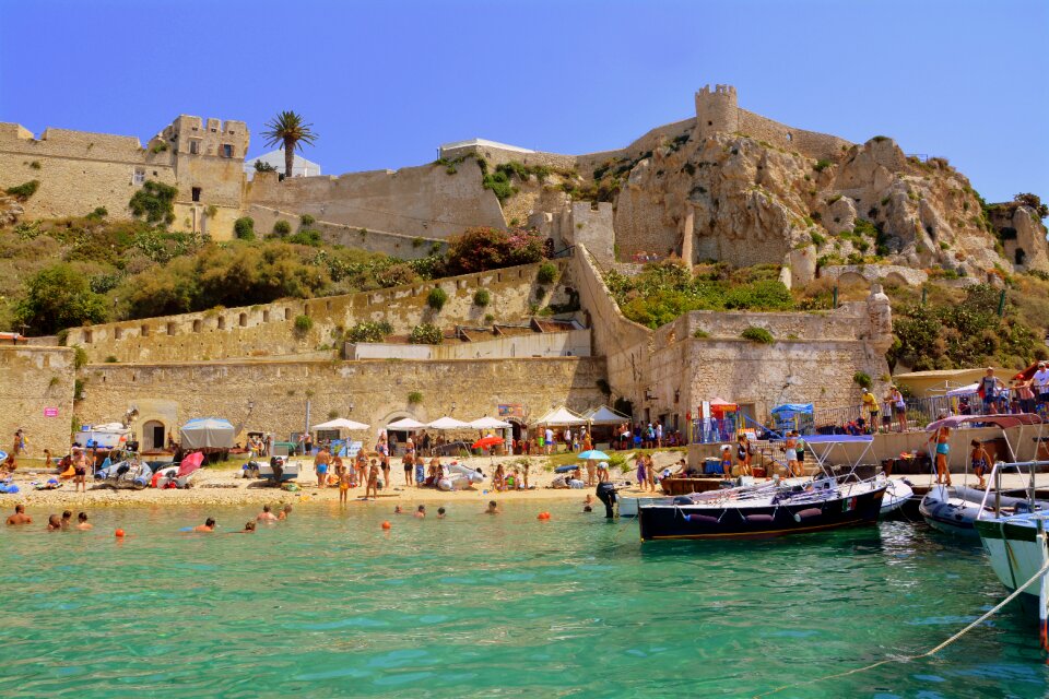 Beach boats castle