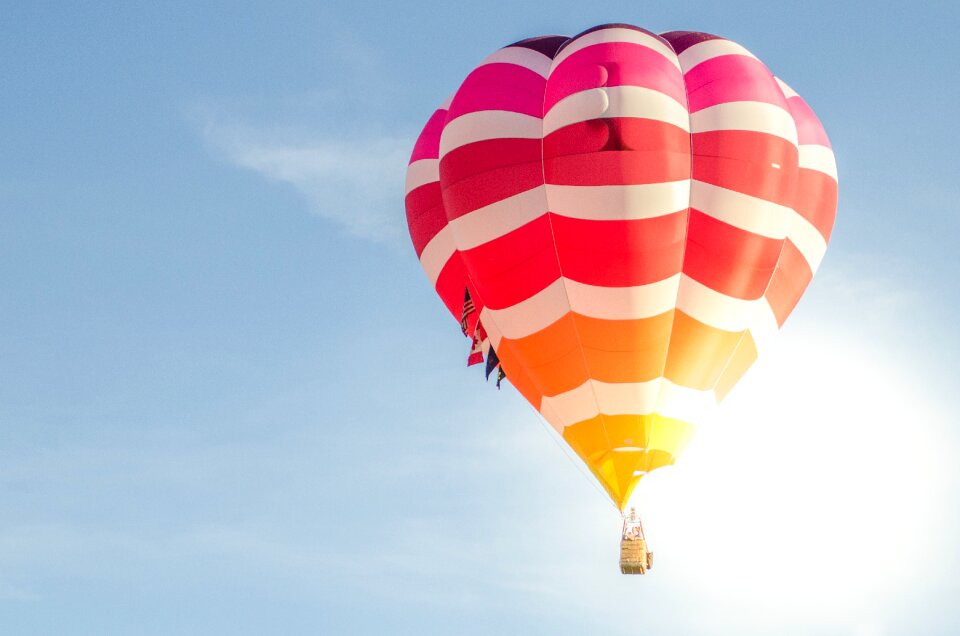 Sky flying colorful