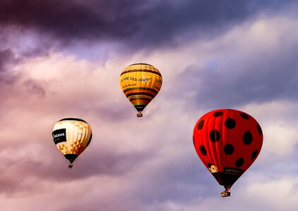 Sky colorful flight