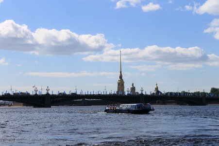 Neva river the peter and paul fortress photo