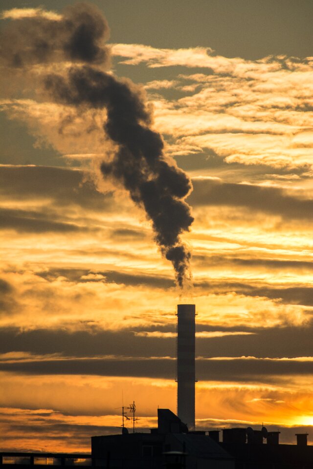 Chimney industrial environment photo