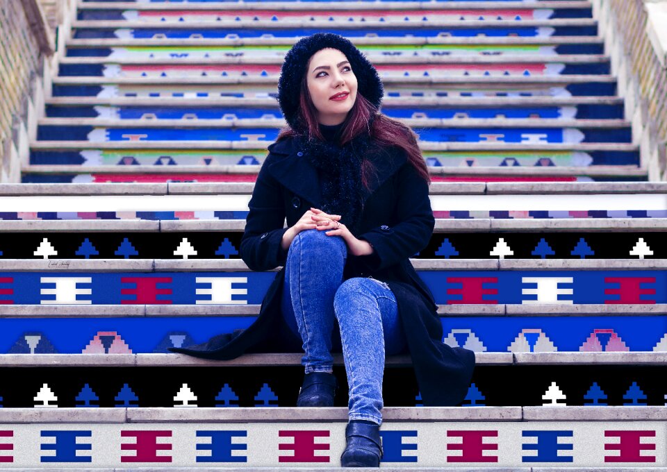 Young portrait iranian