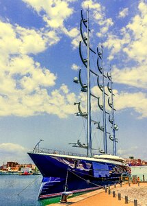 Nautical yacht marina