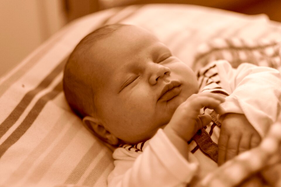 Small child sweet born