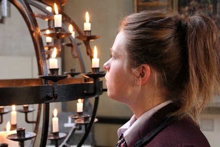 Candle prayer light