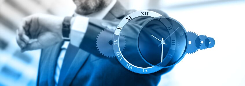 Clock time person