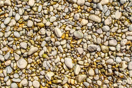 Gravel bed riverbed dry photo