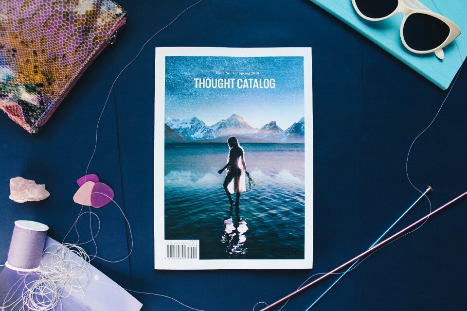 Library magazine desk