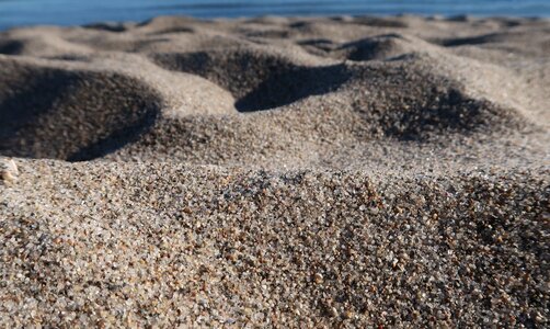 Fine sand pebble sand photo