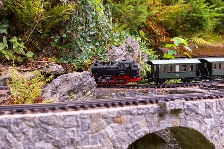 Model railway bridge rails