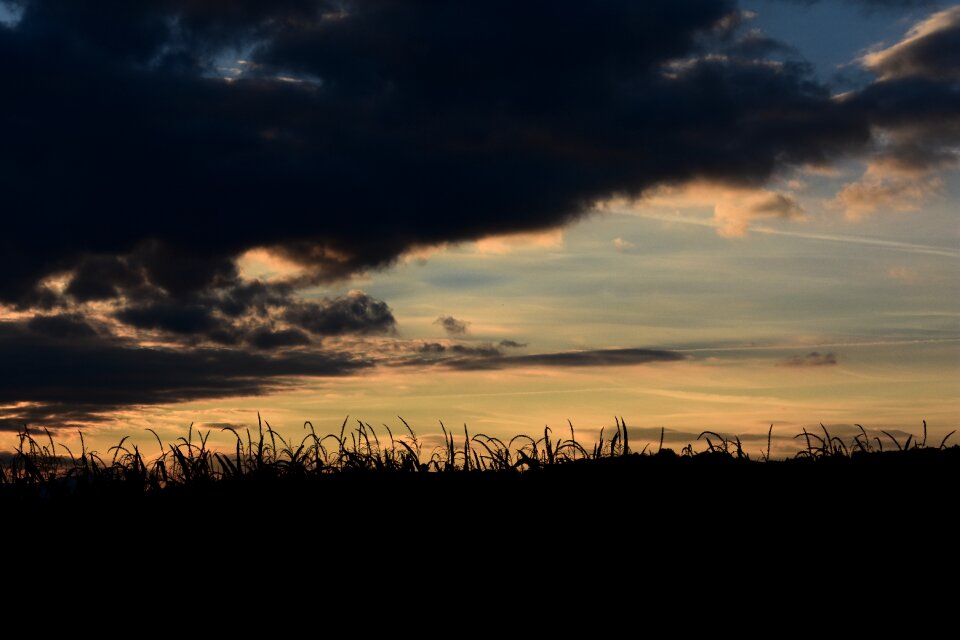 The sky mood in the evening