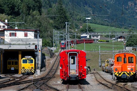 Railway transport rail photo