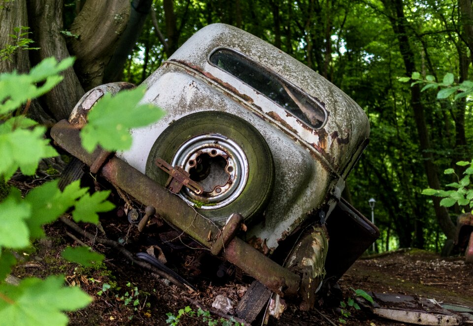 Oldtimer wreck rusted
