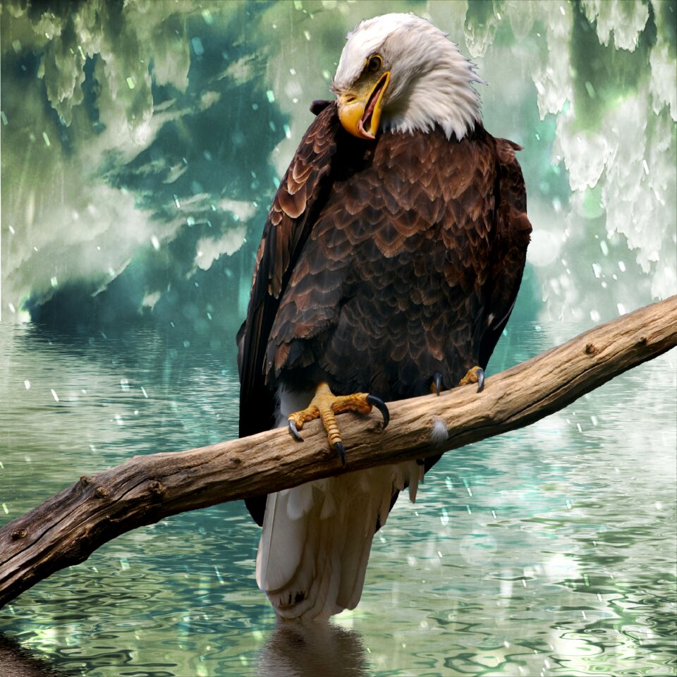 Animals birds peak