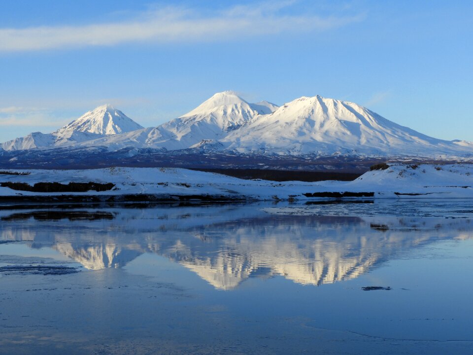 Nature landscape snow