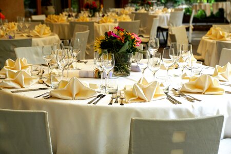 Food reception cutlery photo