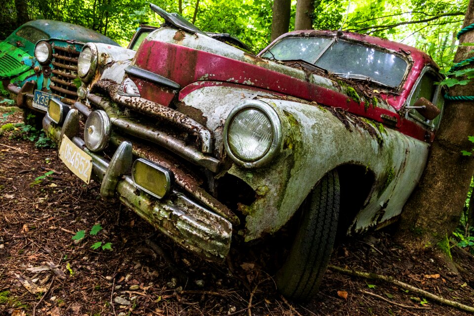 Oldtimer wreck rusted