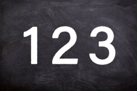 Blackboard digit mathematics