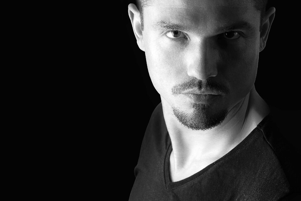 Darkness black portrait black human