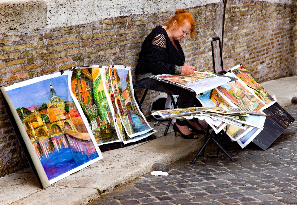 Artist paint painting