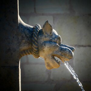 Gargoyle sculpture pierre photo