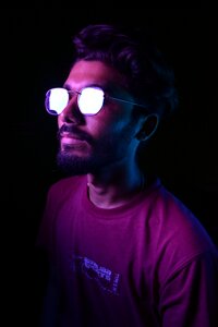 Male human lighting