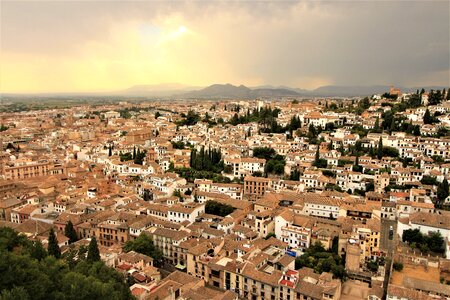 Landscape andalusia church photo