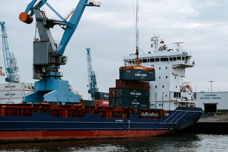 Port container cargo photo