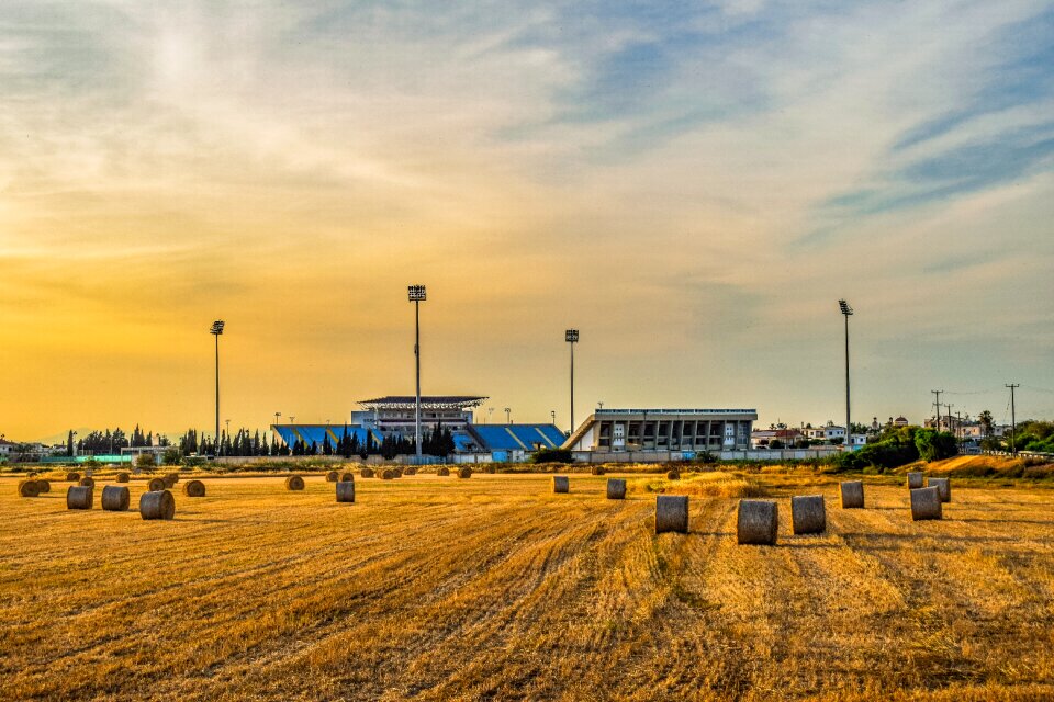 Sky landscape farm