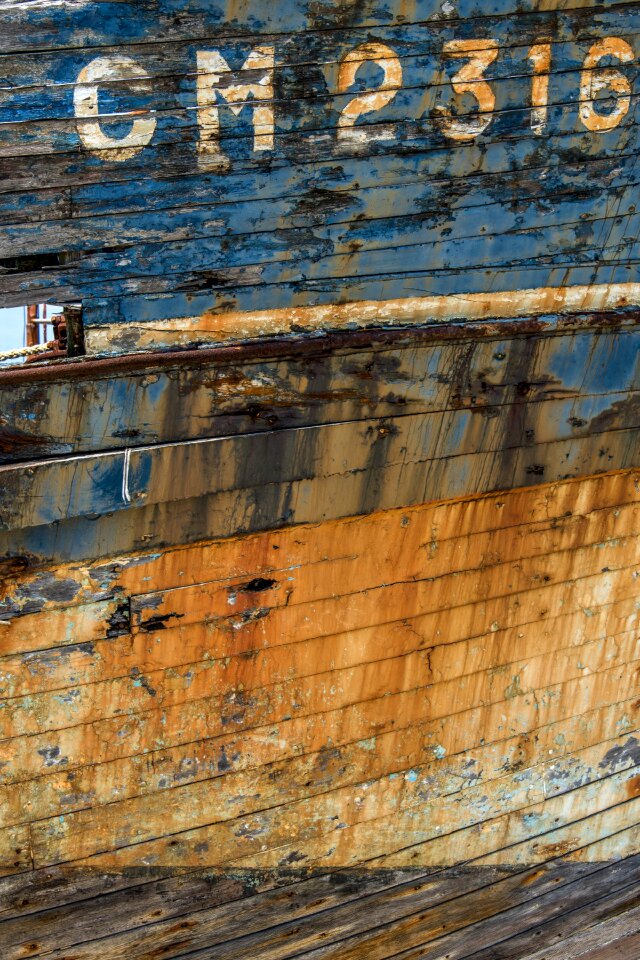Blue orange surface