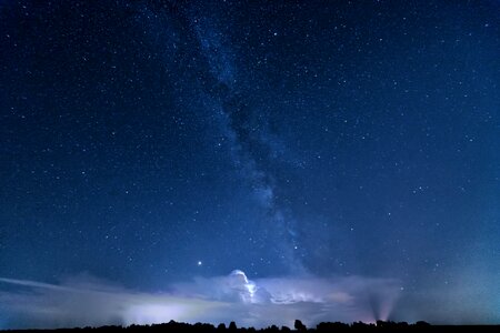 Night sky blue