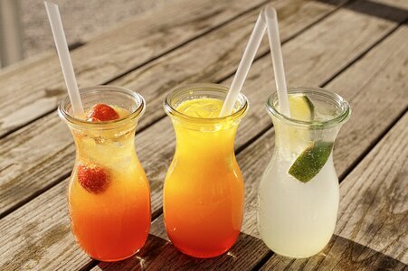 Refreshment cold glass