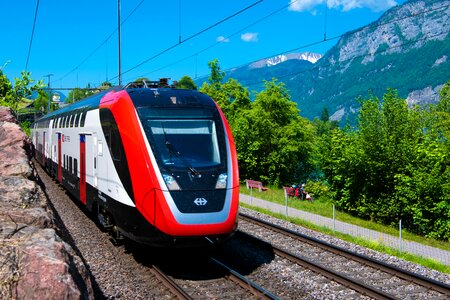 Swiss federal railways locomotive railway photo