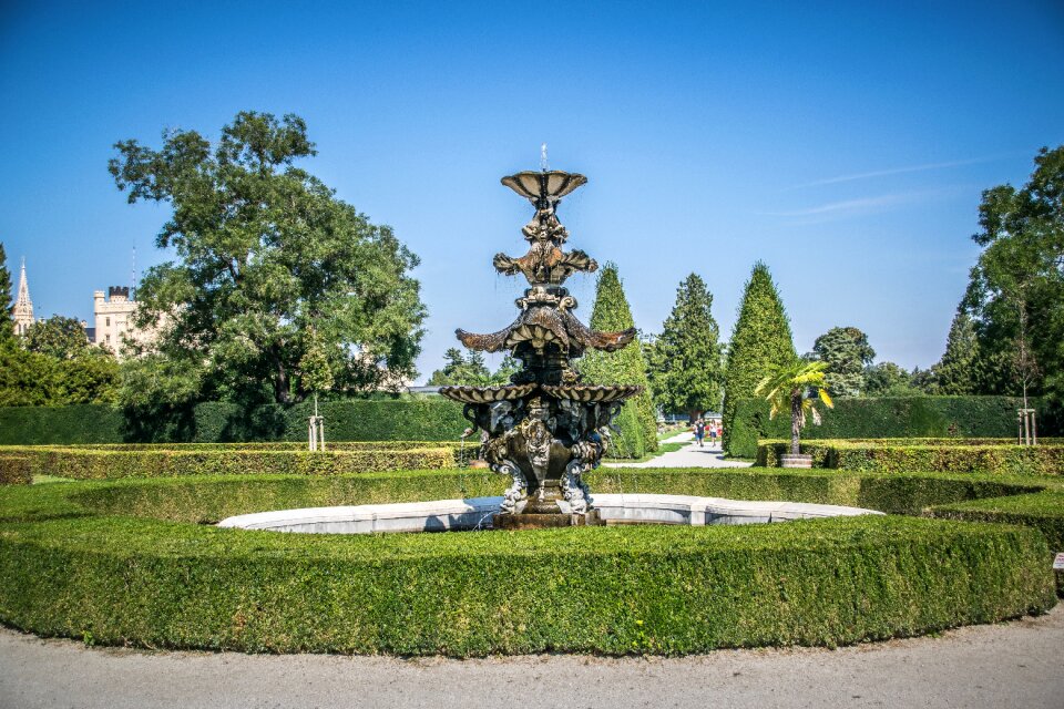 Water garden architecture