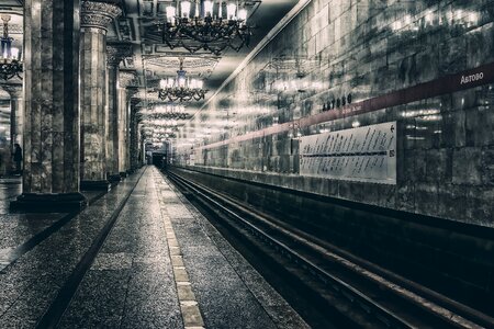 Stop subway underground photo