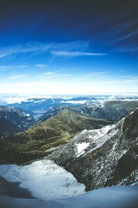 Alpine eiger summit photo