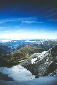 Alpine eiger summit