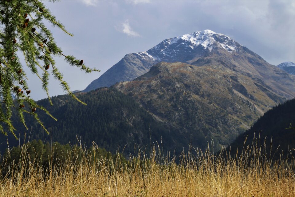 Peak alpine the silence