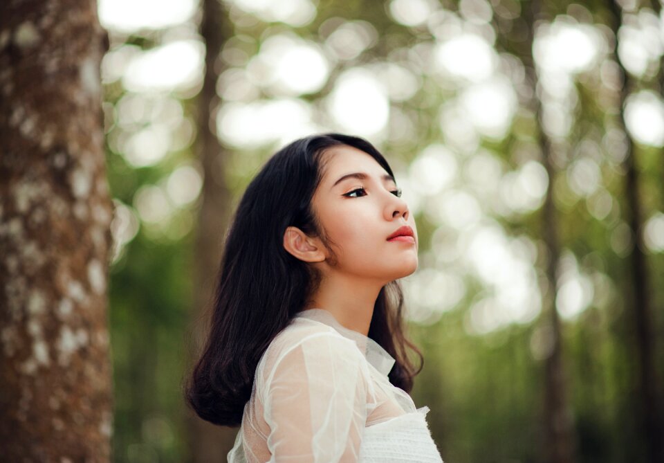 Young female person